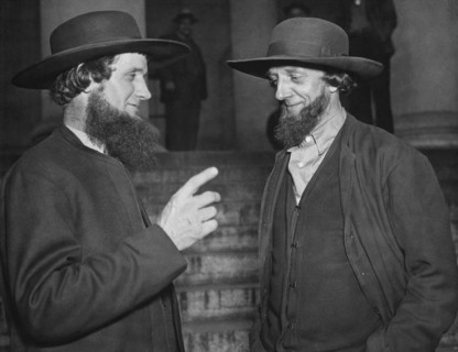 Amish Men Protest PWA Grant