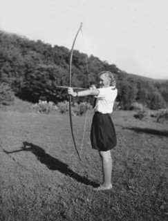 Girl Scout With Bow And Arrow