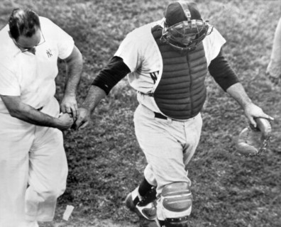 Yogi Berra Looses Finger Nail