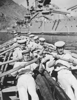British Sailors Rowing