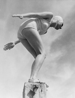 Woman Ready To Dive