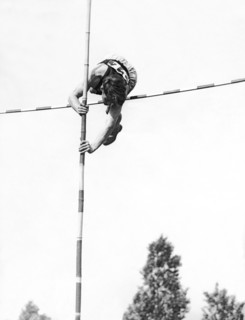 Pole Vaulter Over The Bar