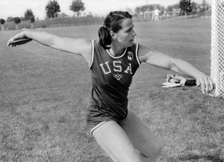 Woman Olympic Discus Toss