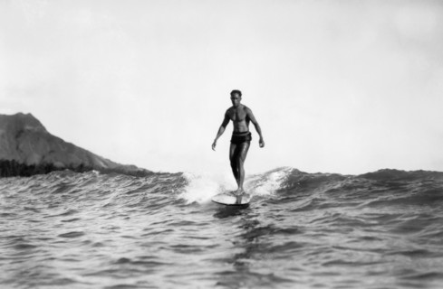 Surfing At Waikiki Beach
