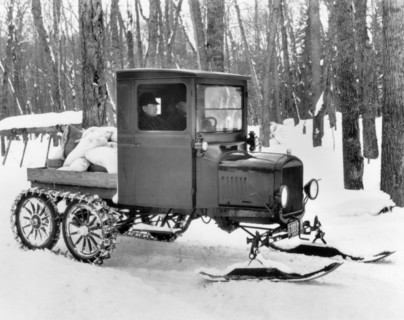 A Homemade Snowmobile