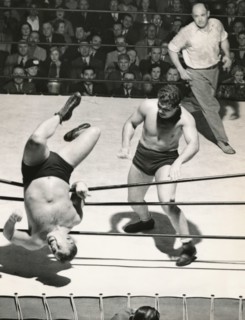 Wrestler Thrown Out Of Ring