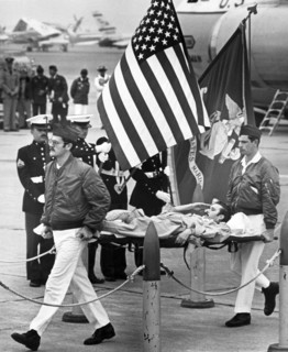 Injured POW Salutes Flag