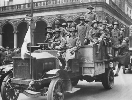 Soldiers At Free Circus Show
