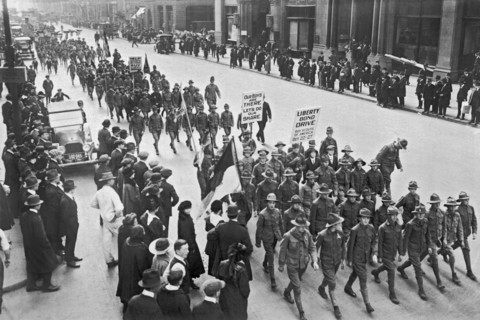 Scouts In Liberty Loan Drive