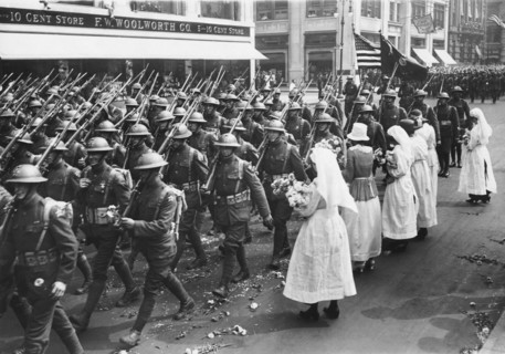 Roses For 2nd Division Parade
