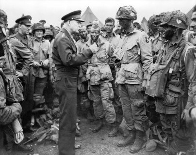 Ike With D-Day Paratroopers
