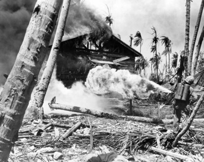 WWII Marine Flamethrower