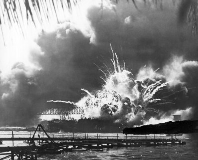 USS Shaw Explodes