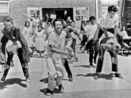Phoenix, Arizona:  1962.
Seventh graders rejoice at the end of the school year.