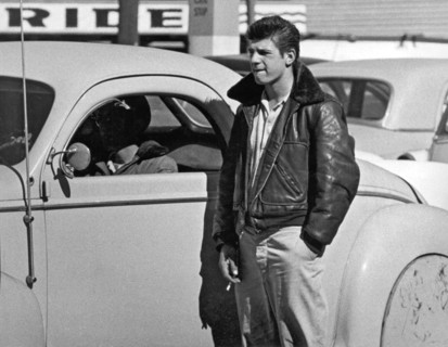 1950s Teenager With A Hot Rod