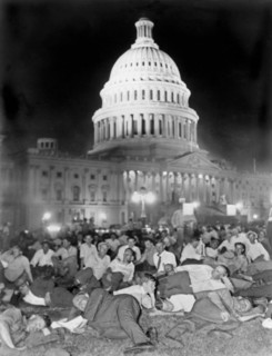Bonus Army Sleeps At Capitol