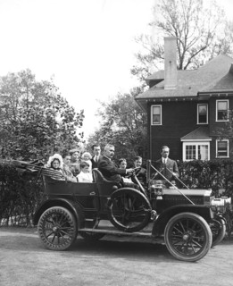 Family Ready For Auto Ride