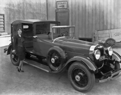 Woman With A 1927 Lincoln