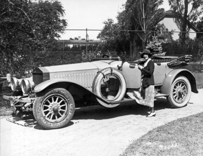 Mabel Normand In A Rolls Royce