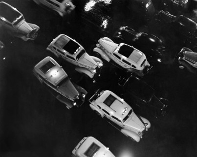 NY Taxis On A Rainy Night