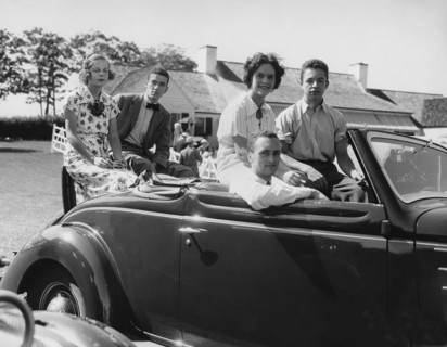 Society Youths In Convertible