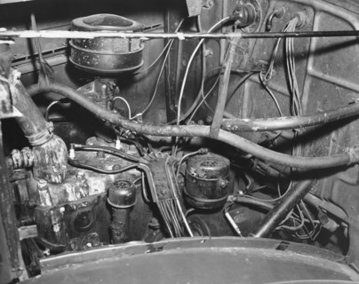 Engine Compartment Of A Car
