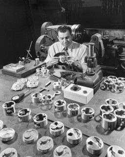 Man Checking Auto Parts