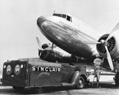 Fueling A DC-3 Airliner
