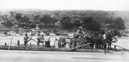 Family On Red River Ferry
