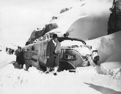 Snowbound Passenger Train