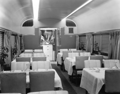 Dining Car On Denver Zephyr