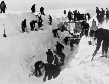 Clearing Snow For Trains