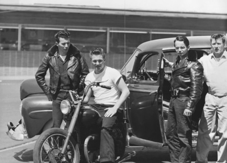 Fifties Youths Hanging Out