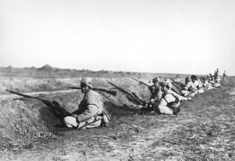 Soldiers At Tientsin Beseiged