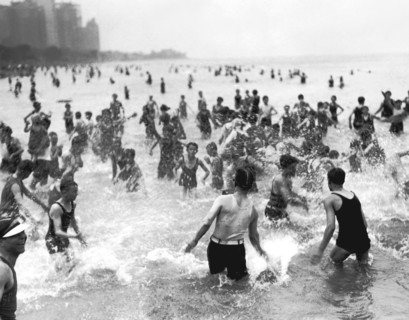 A Hot Day In Lake Michigan
