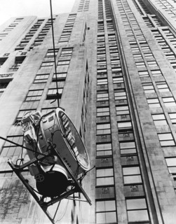 Lindbergh Beacon Hoisted Up