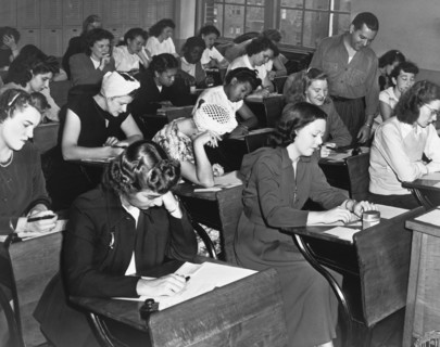 Women Taking Police Exam