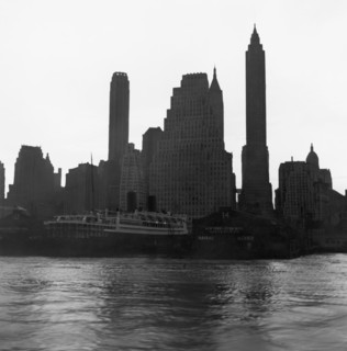 New York Silhouette At Dusk