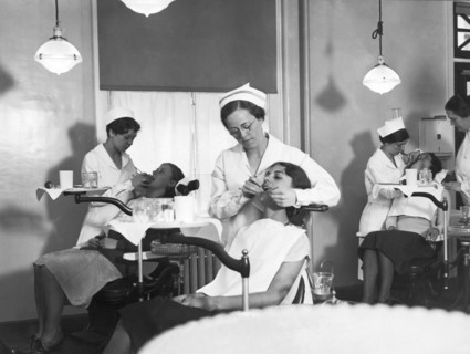 Students At A Dental School
