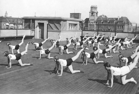 Donkey Kick Exercising