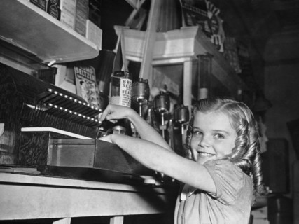 A Young Girl Working