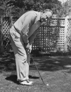 Ty Cobb Golfing At Home