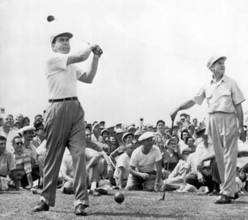 Nixon Tees Off