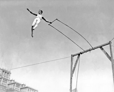 Trapeze Artist On The Swing