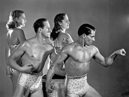 Performing Troupe Strike Pose
