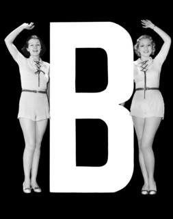 The Letter "B" And Two Women