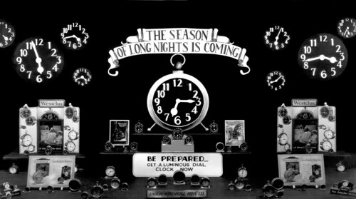 Store Window Clock Display