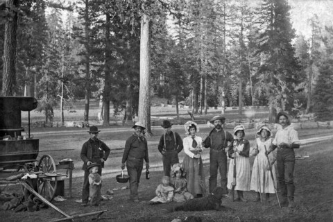 A Family At Their Homestead