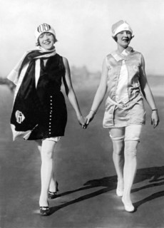 Two Women Walking On Beach