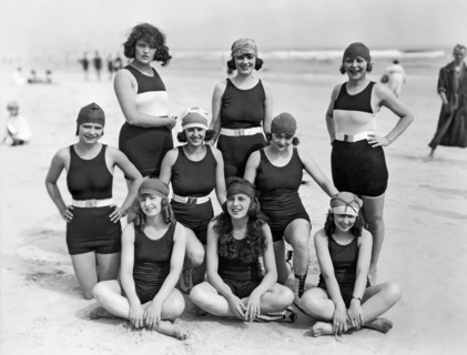 Nine Women In Bathing Suits